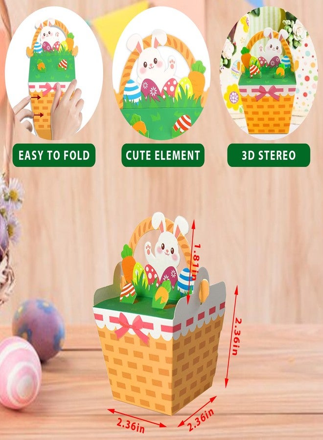 ABTOLS 10 Pack Easter Treat Boxes, Mini Bunny Basket Shape Gift Boxes, Orange - Image 2
